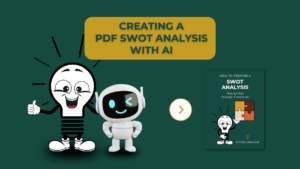 Creating a PDF SWOT Analysis with AI: Lightbulb with Robot by DIGital entuziast