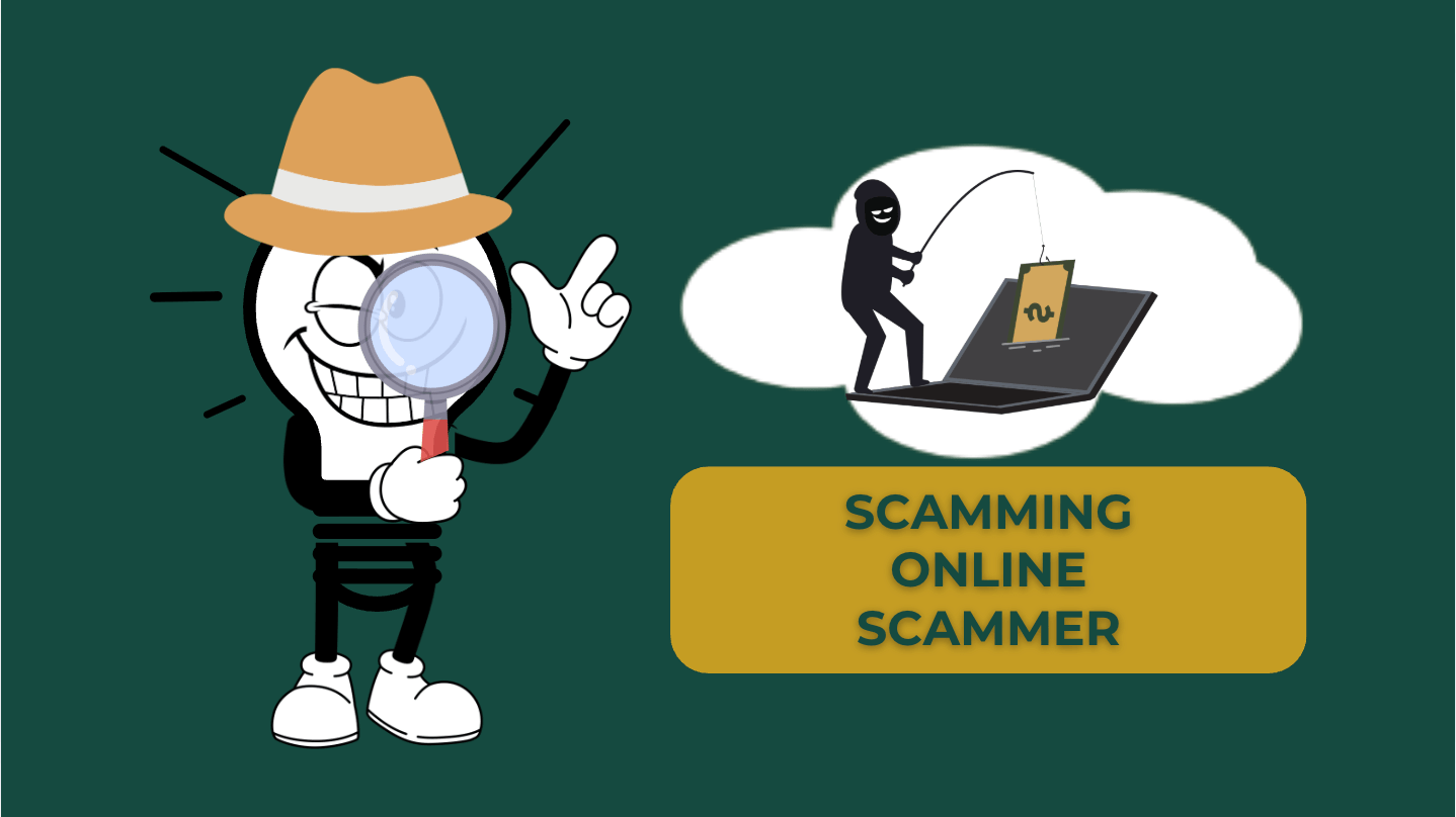 Light bulb detective: Scamming online job scammer.