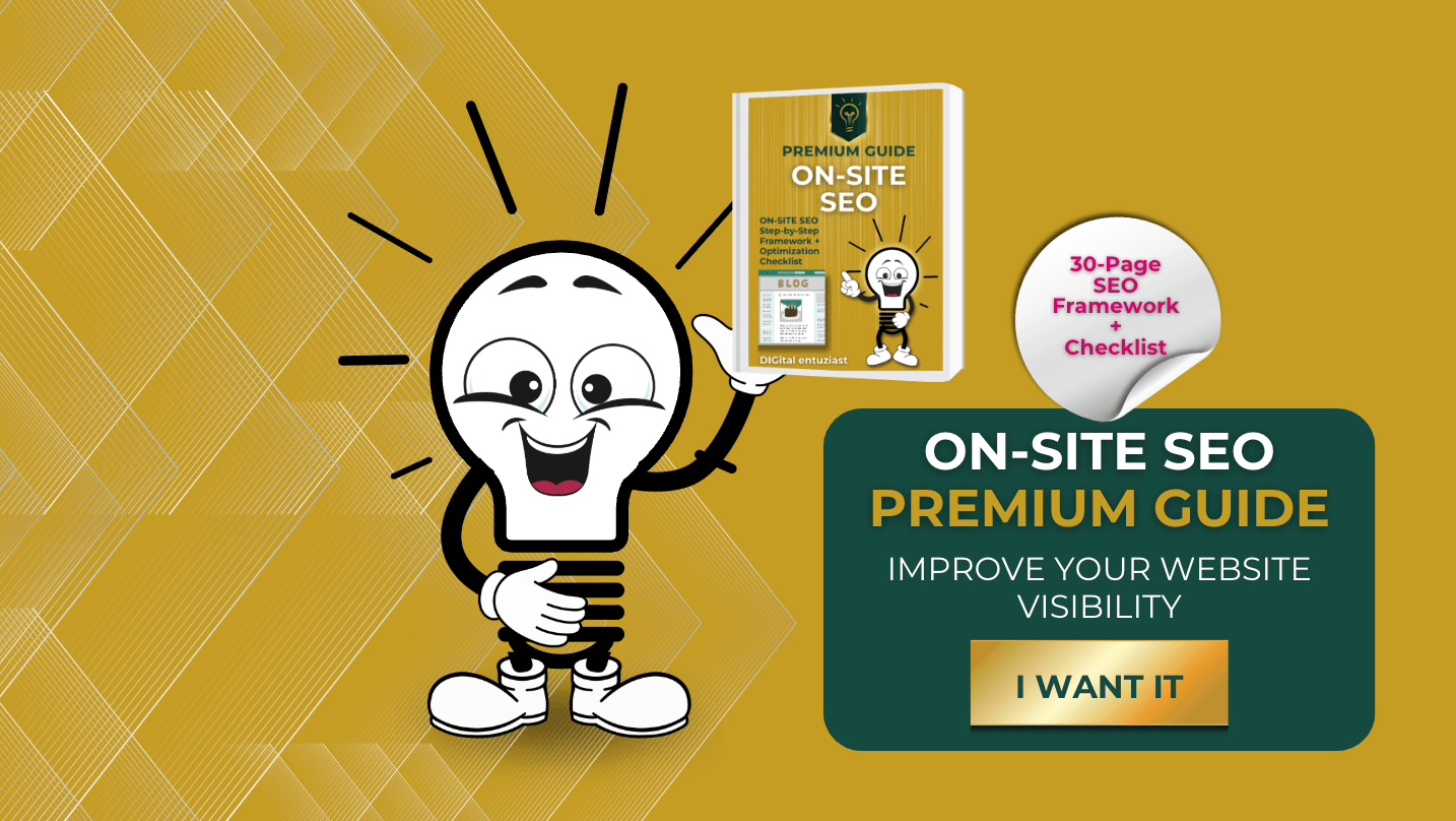Search Engine Optimization Guide, Premium Edition, made by DIGital entuziast